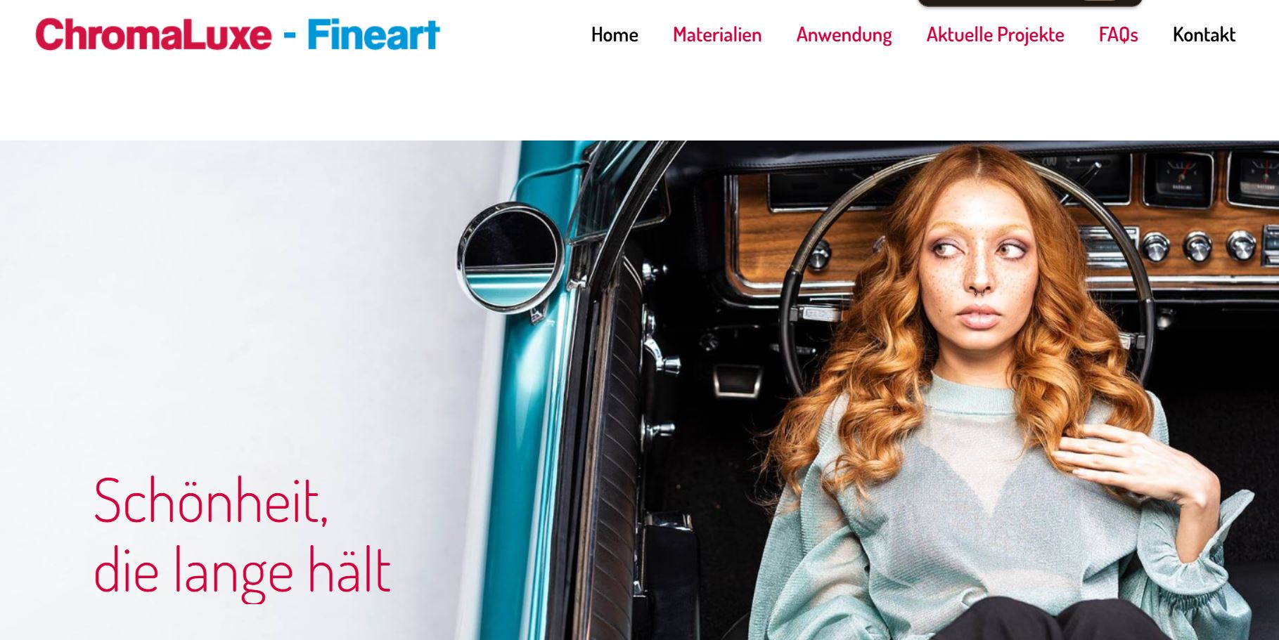 Chromaluxe Fine Art website screenshot