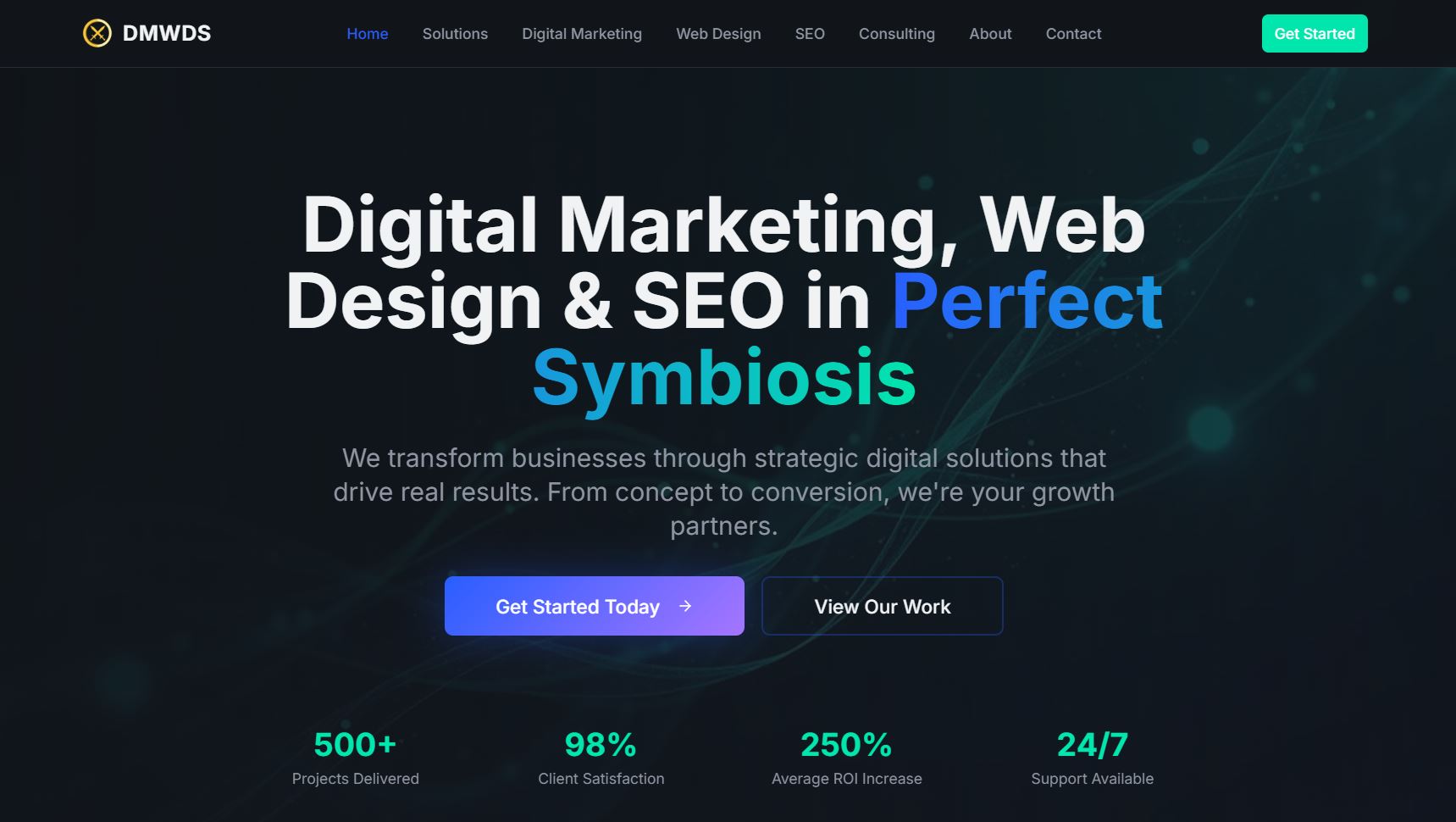 Digital Marketing & SEO website screenshot