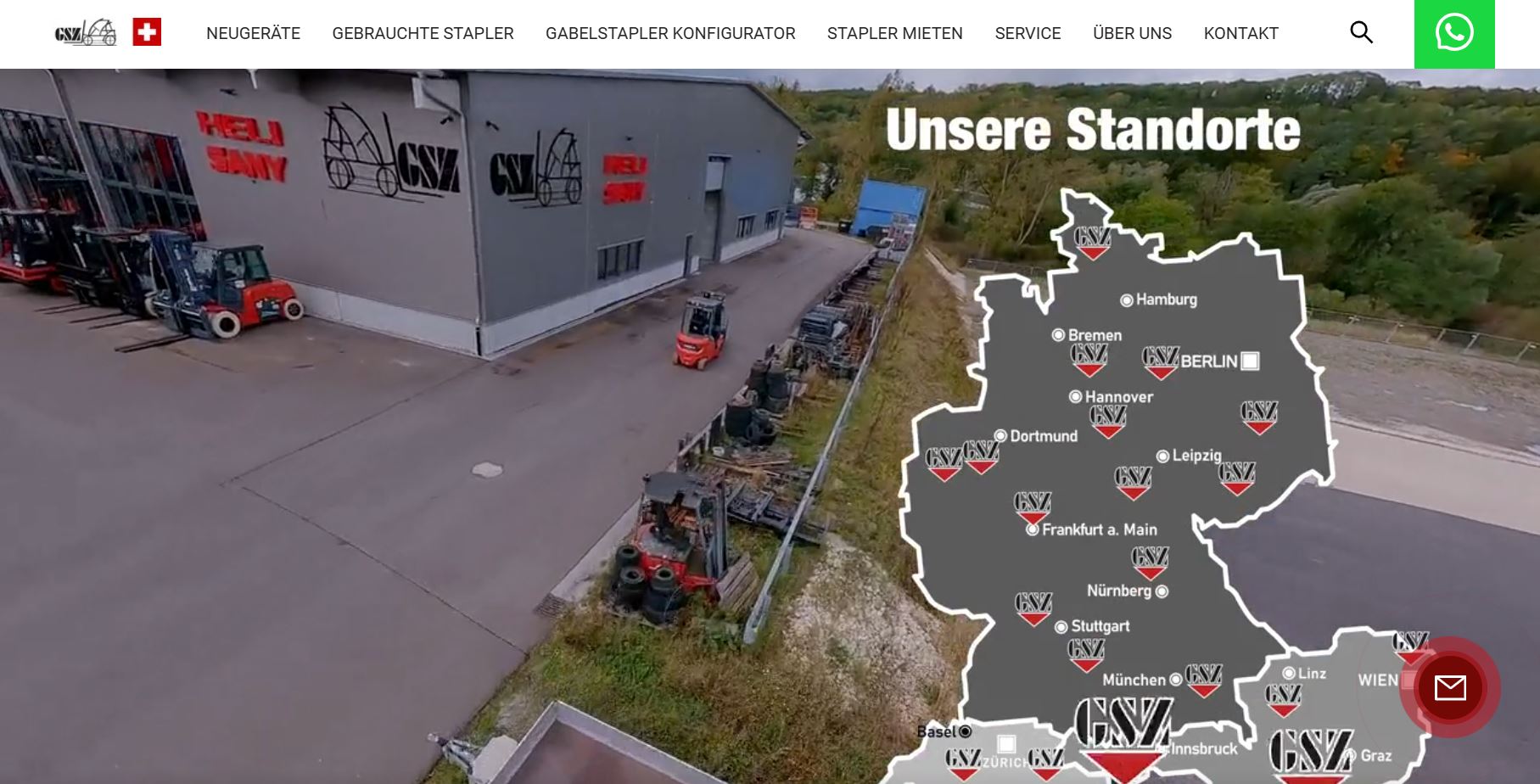 Gabelstapler Zentrum website screenshot