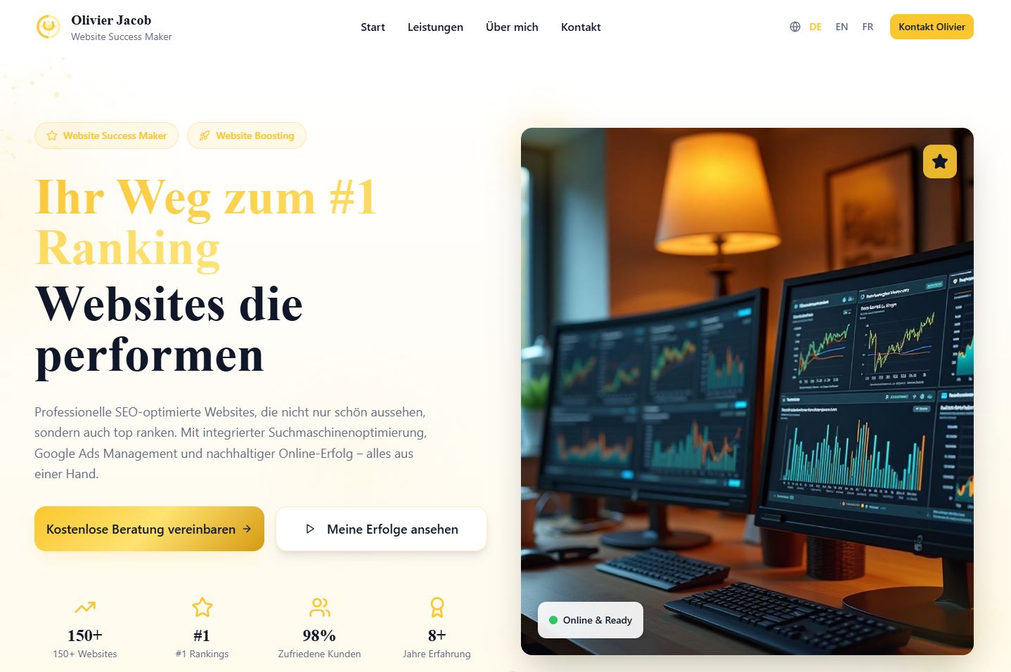 Olivier Jacob website screenshot