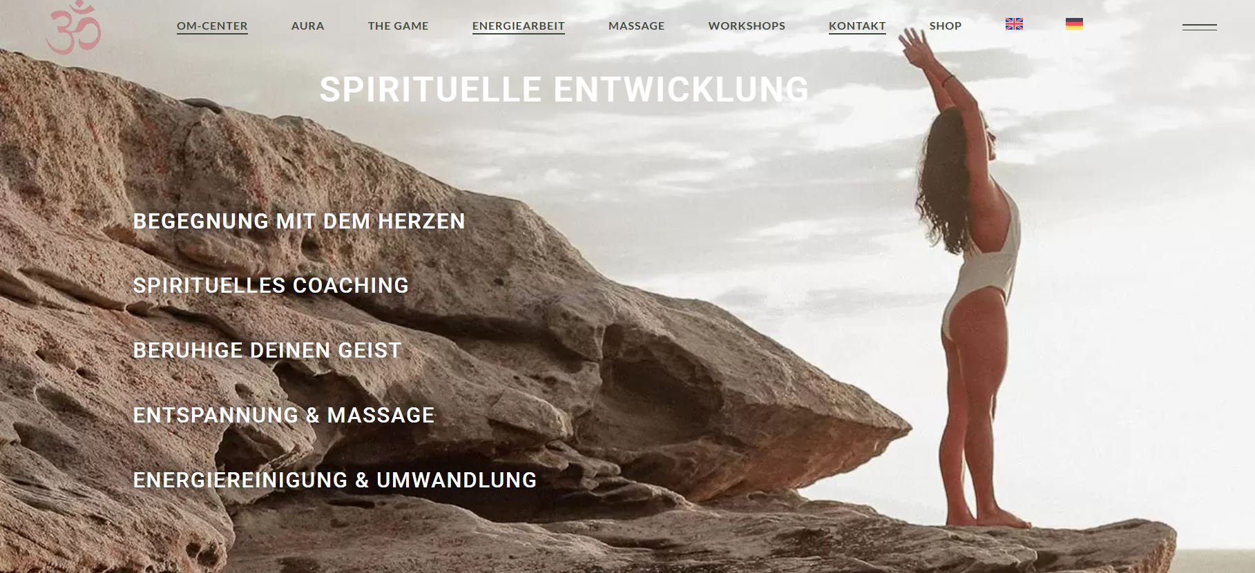 OM Center website screenshot