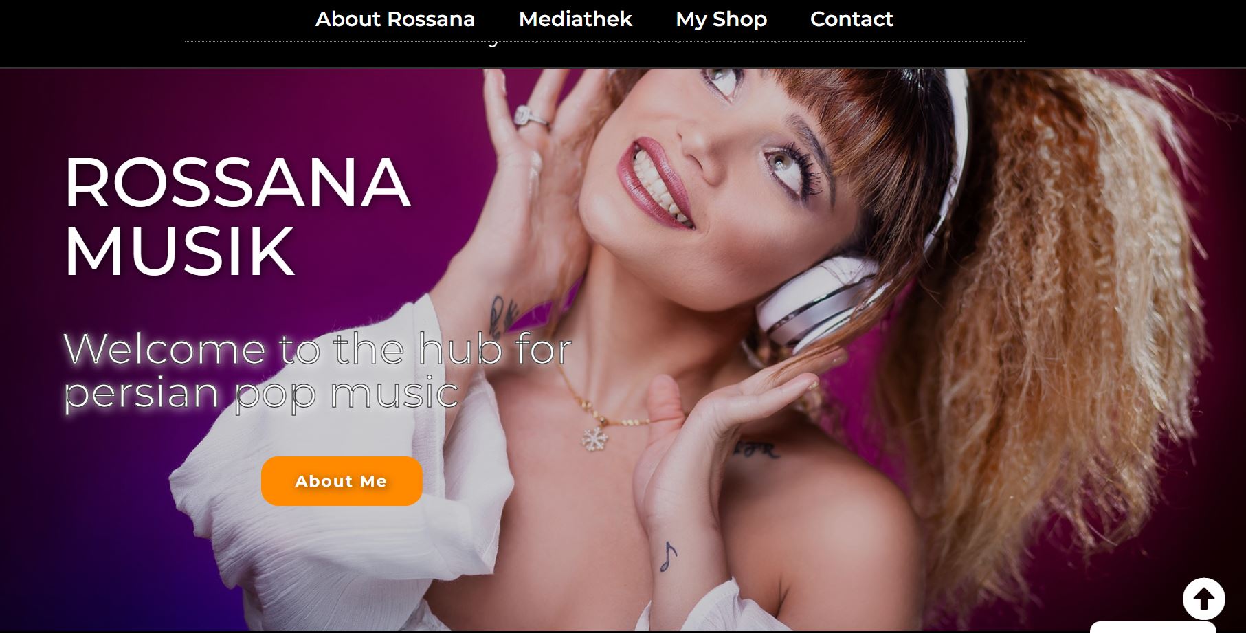 Rossana Musik website screenshot